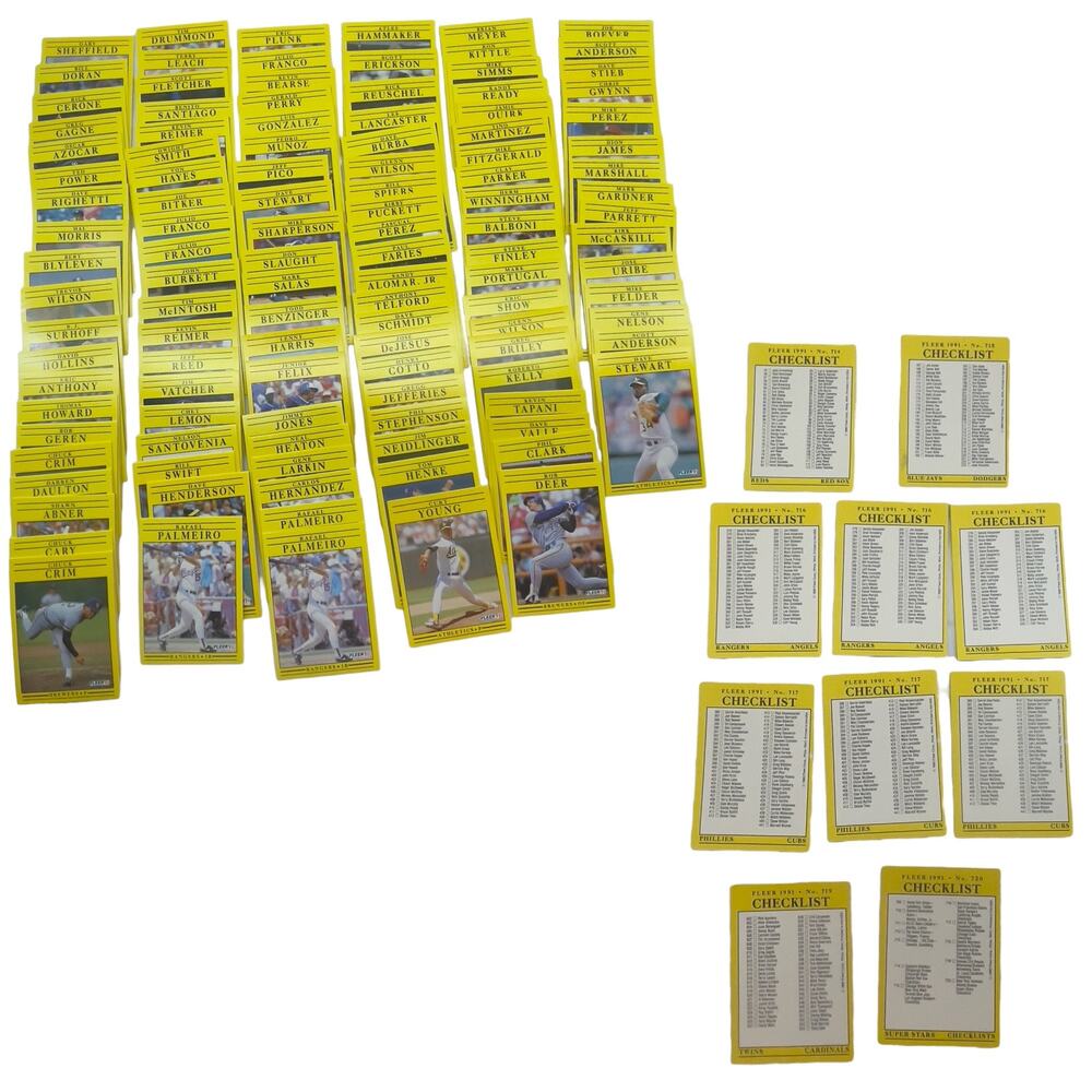 Vintage 91 Fleer Baseball Cards Logo Stickers Trading Cards Original Box 471 Pcs - Picture 6 of 8